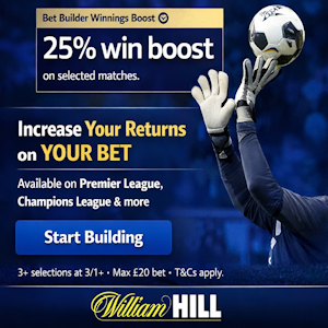 William Hill Bet Builder Winnings Boost